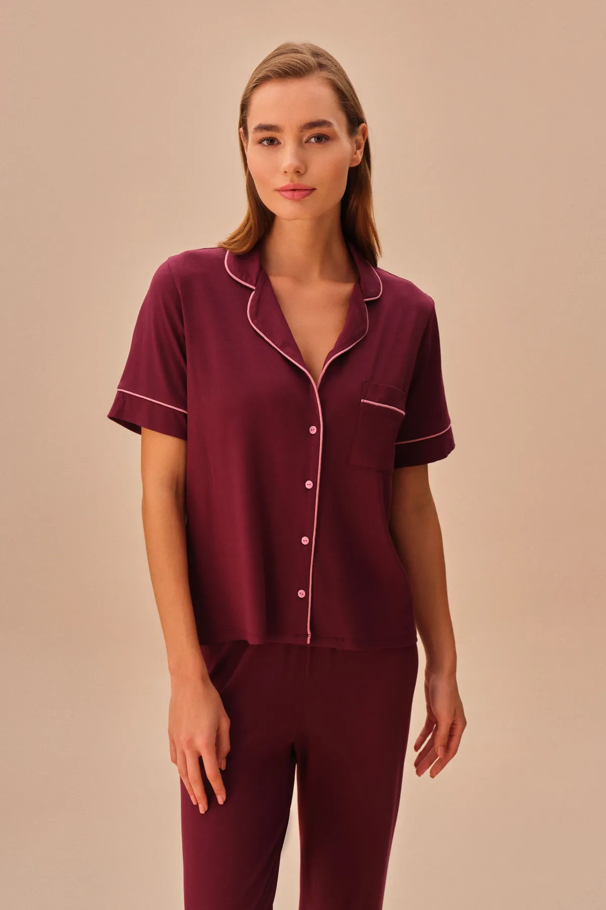 SUWEN  Misty Maskulines Pyjama-Set