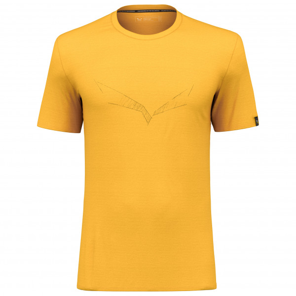 Salewa - Pure Eagle Sketch Alpine Merino T-shirt - Merinoshirt