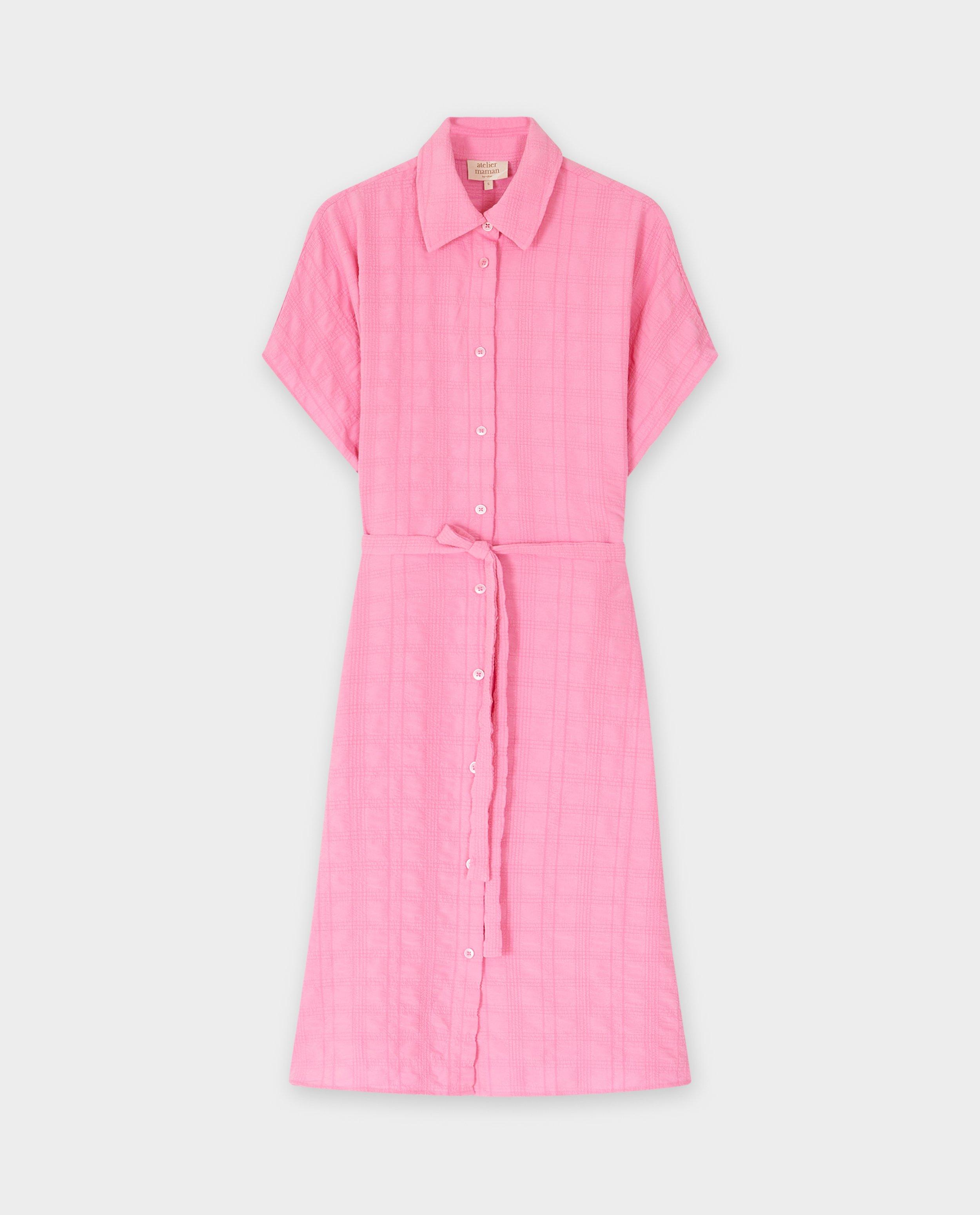 Rochie premaman texturată roz Atelier Maman