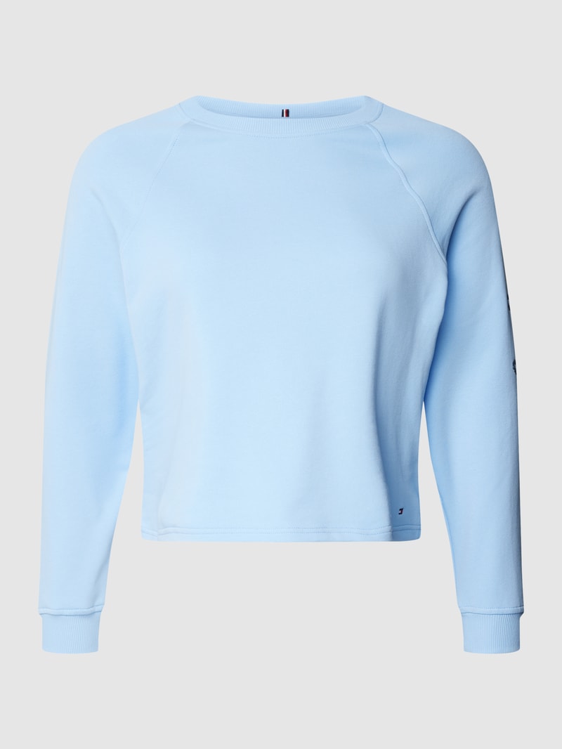 PLUS SIZE Sweatshirt mit Label-Details in ozean blau