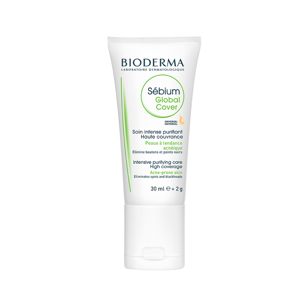 Bioderma SÉBIUM Global Cover Soin visage peaux grasses à tendence acnéique