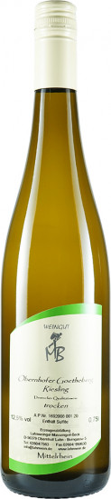 2019 Obernhofer Goetheberg Riesling trocken - LAHN Weingut Massengeil-Beck