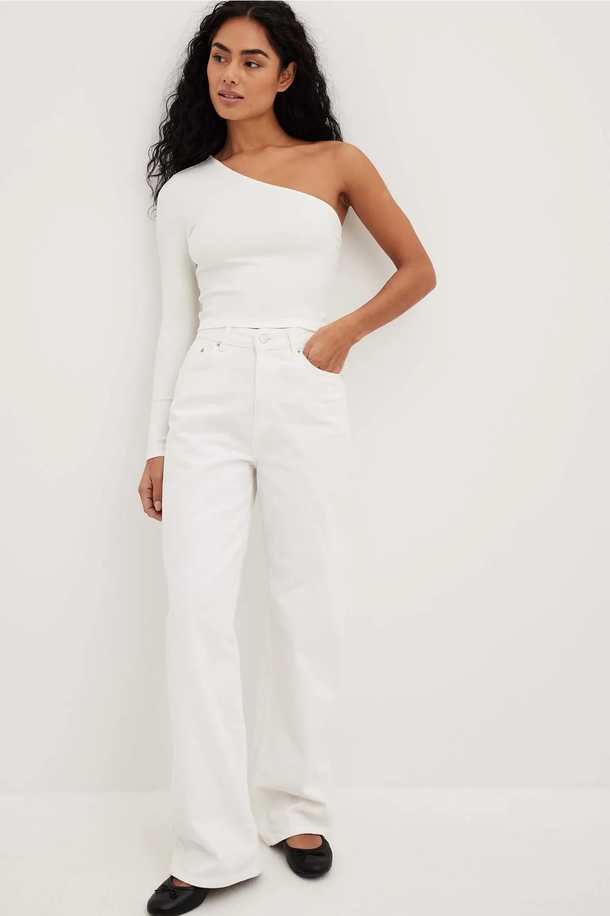 NA-KD  One-Shoulder-Rippoberteil