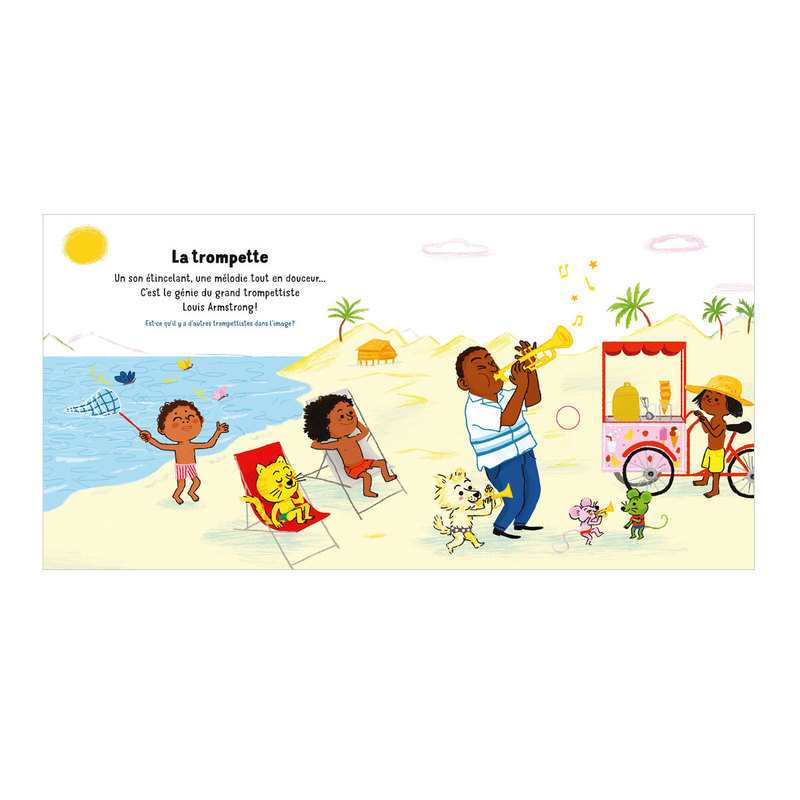 Livre sonore Mes musiques Jazz, des sons à écouter, des images à regarder - Gallimard Jeunesse
