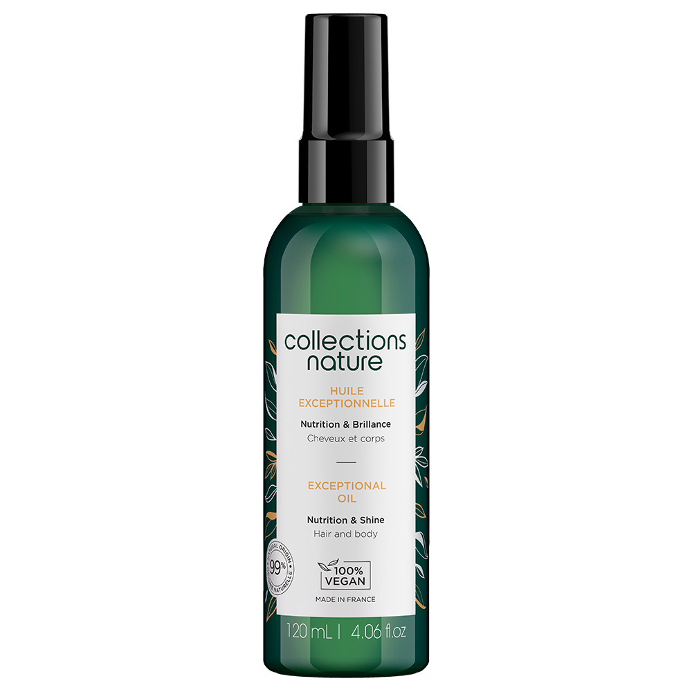 Collections Nature Huile Exceptionnelle Idéale pour les cheveux secs, abimés oubouclés