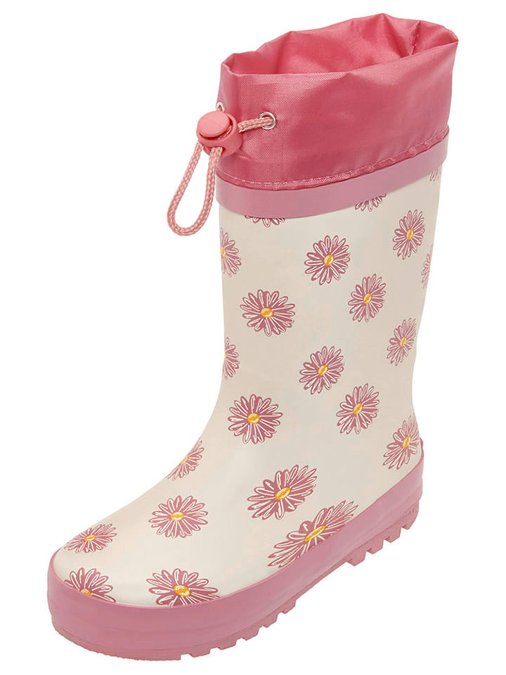 Playshoes Gummistiefel in Creme/ Pink günstig kaufen