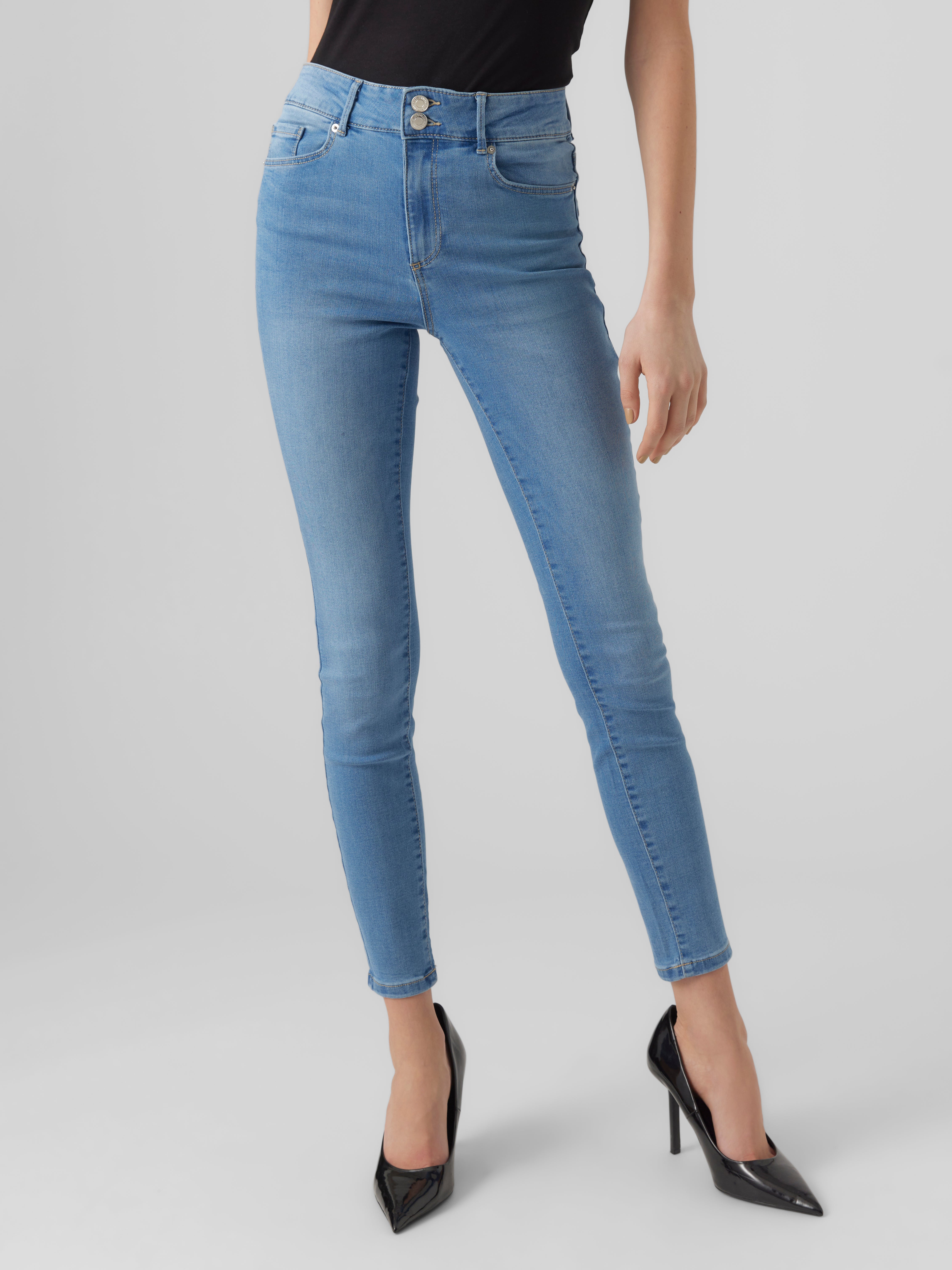 VMSOPHIA Hohe Taille Skinny Fit Jeans
