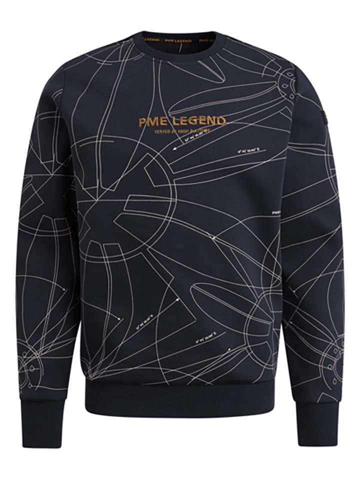 PME Legend Sweatshirt in Dunkelblau günstig kaufen