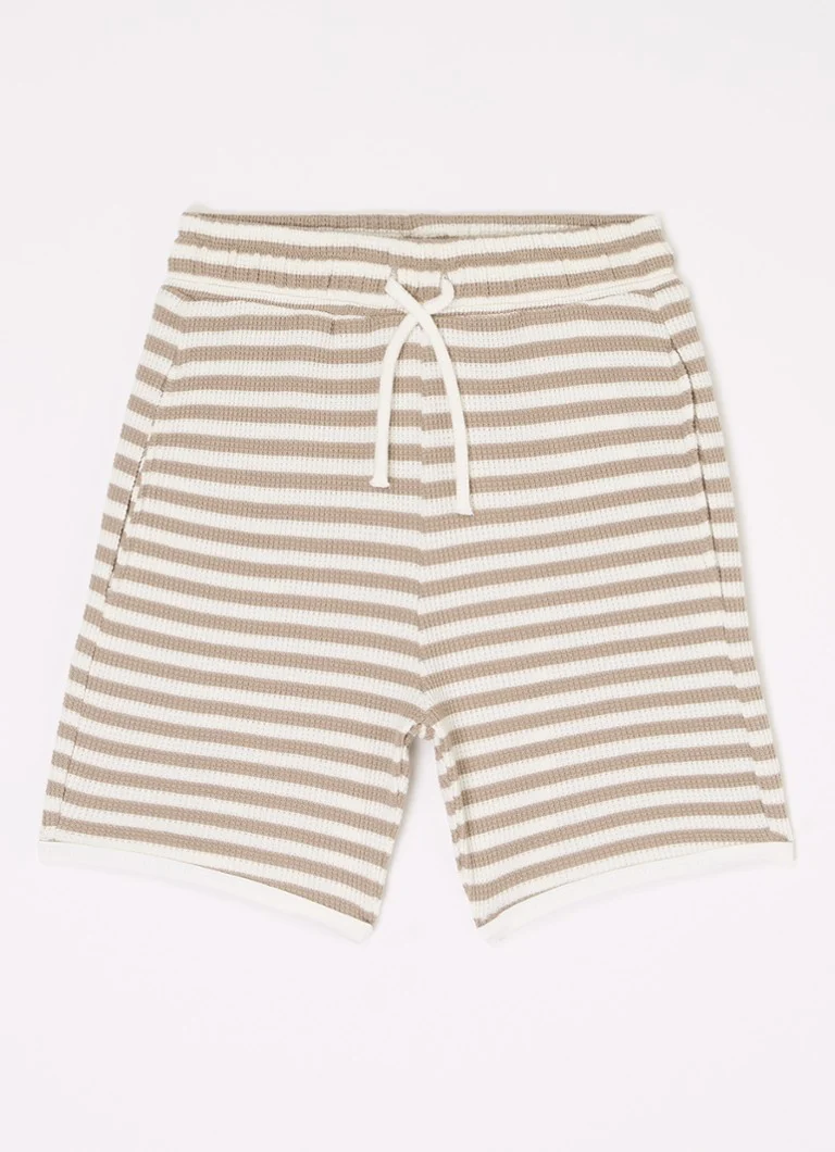 Lil' Atelier NMMJonas Organic Cotton Straight Cut Athletic Shorts