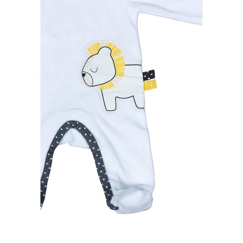 Pyjama velours lion Pluche et pompon