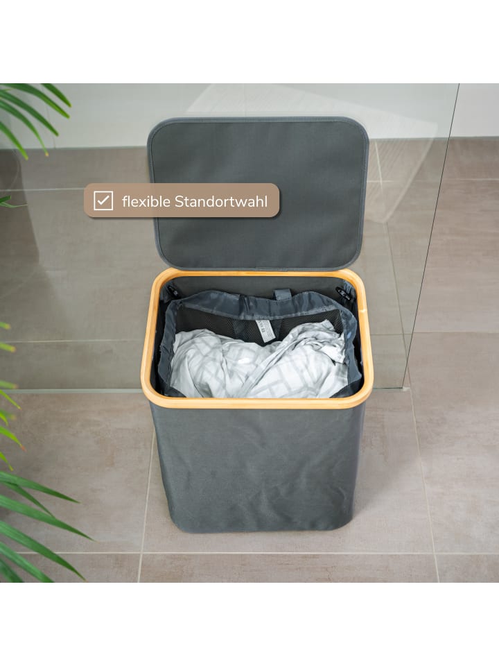 bremermann Wäschesammler 60 Liter grau günstig kaufen onesize