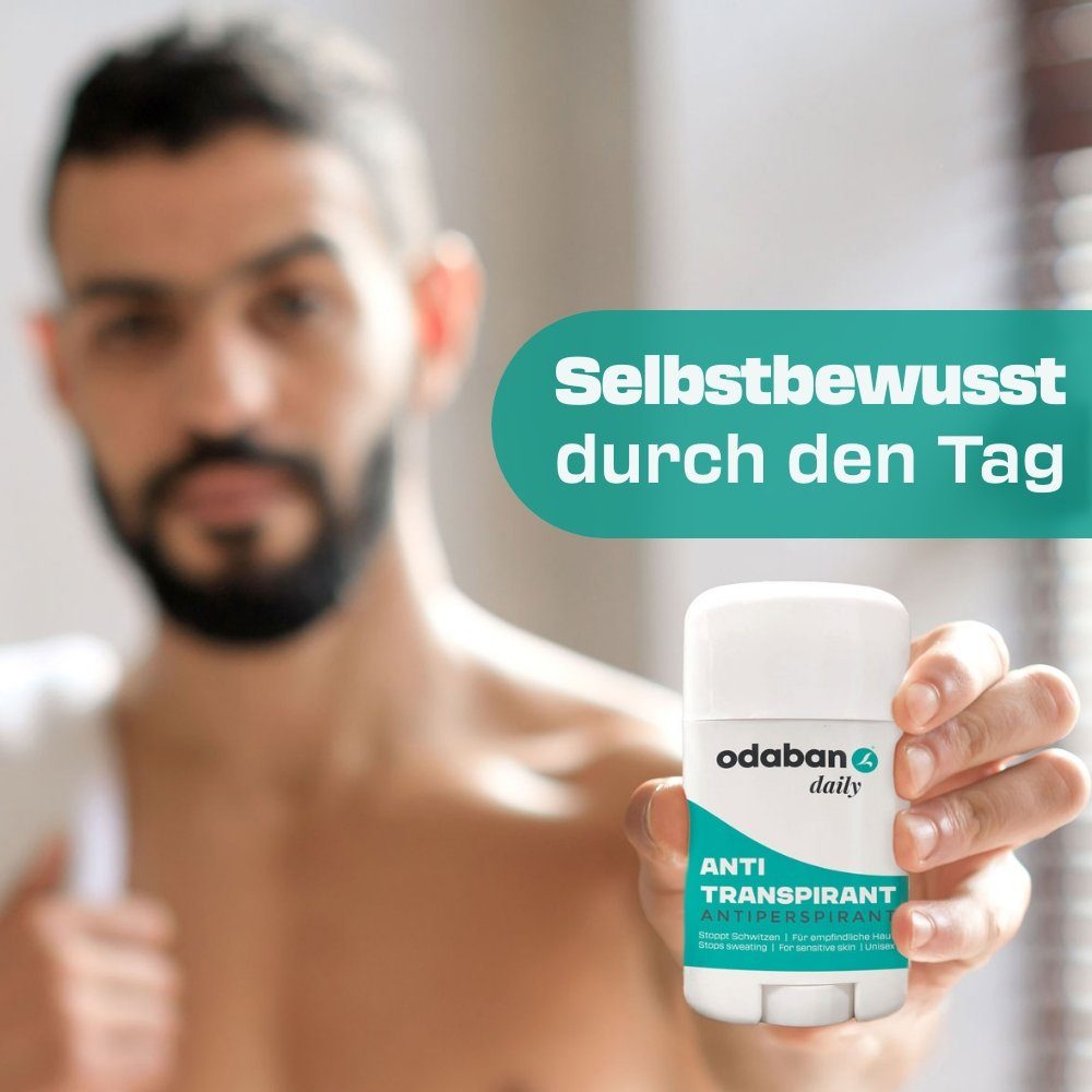 Odaban Deo-Stift odaban® daily Antitranspirant Deo Stick gegen Schwitzen unisex, 1-tlg.