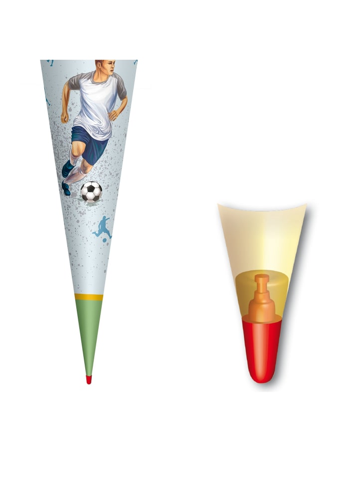 ROTH Schultüte Lieblingsstück Traumtor 70 cm, Stoffverschluss in Grün günstig kaufen onesize