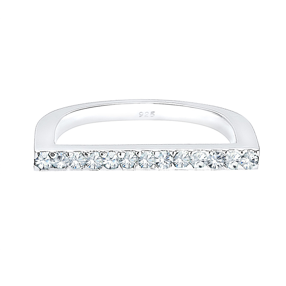 Elli Elli Bague Elli anneau d'empilage cristaux Geo 925 Bague