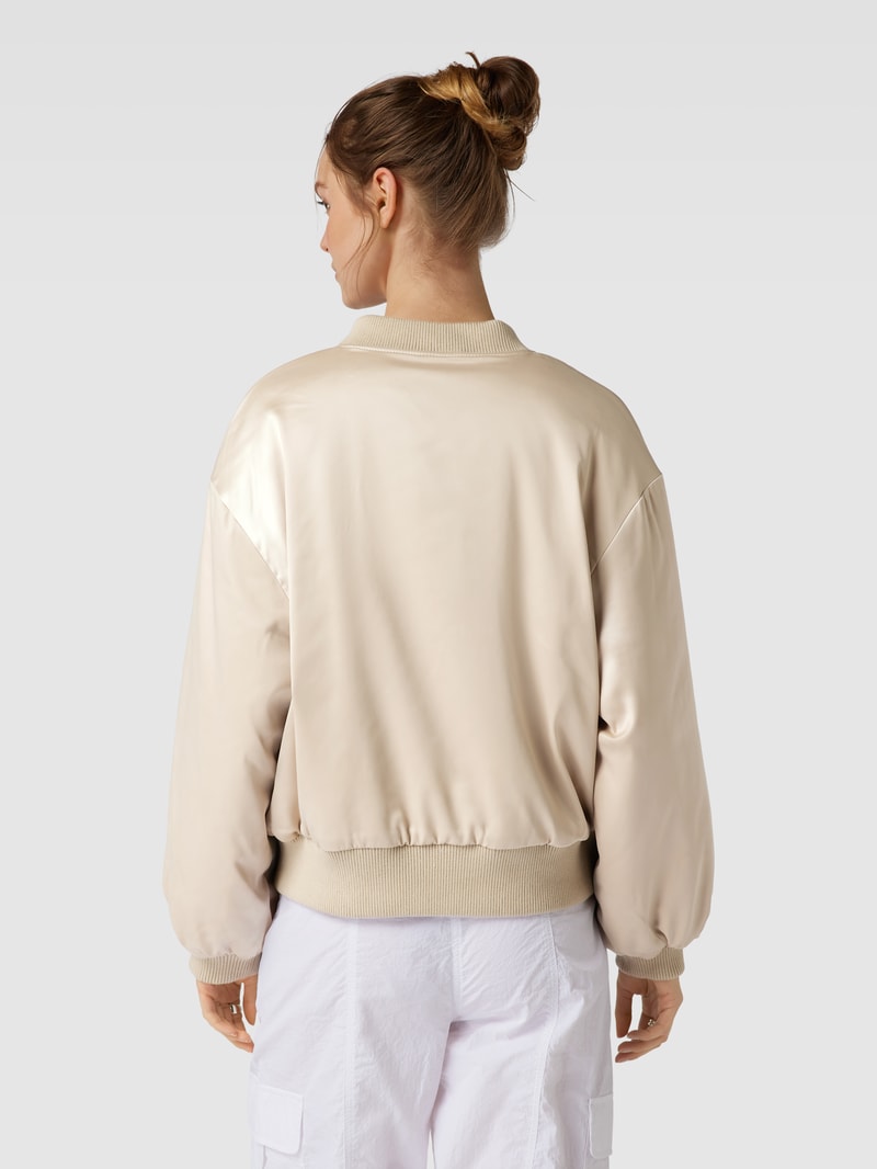 Jacke mit Label-Detail Modell 'Signature' in sand