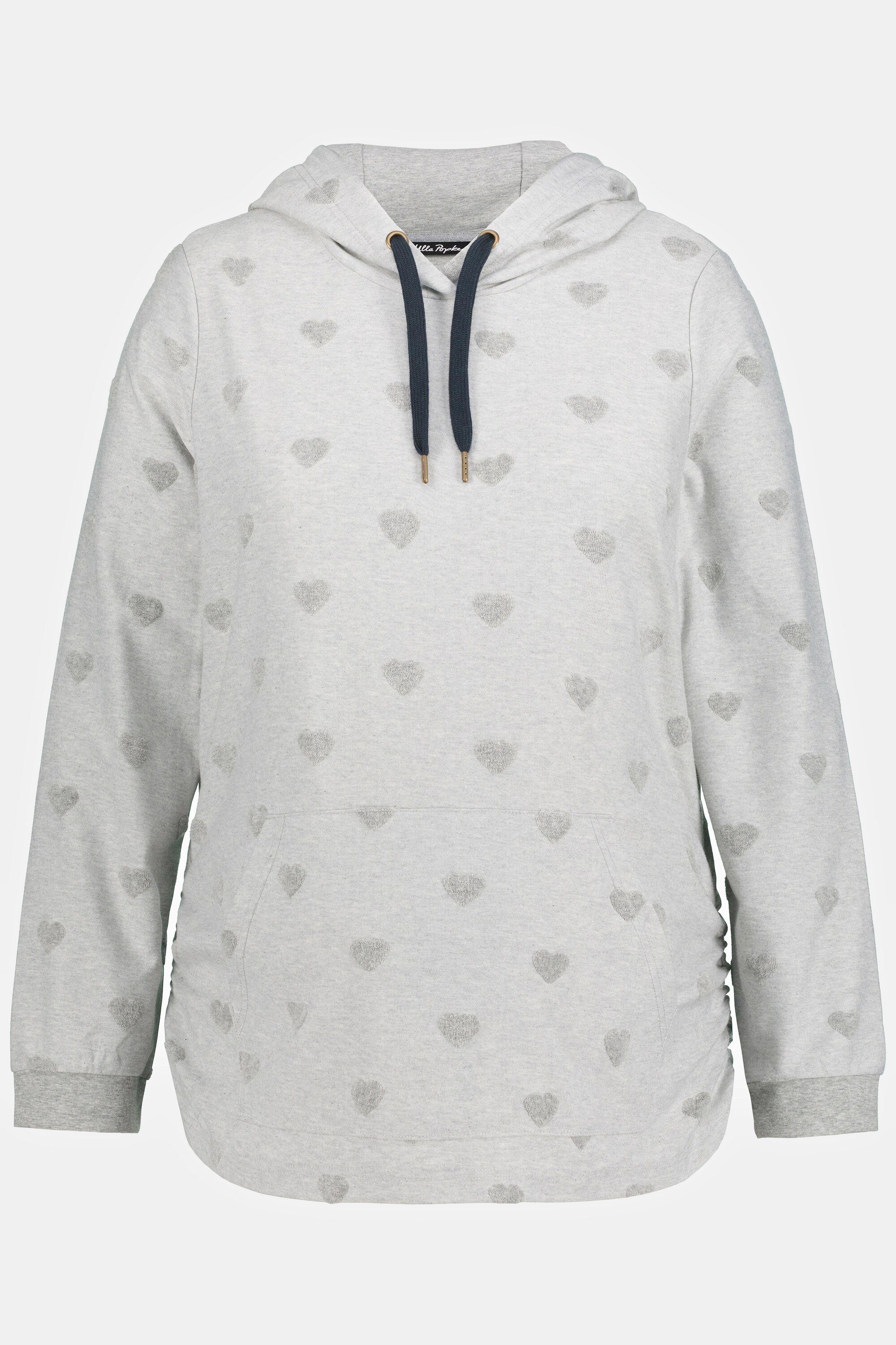 Ulla Popken Umstandssweatshirt Bellieva Hoodie Kapuze Langarm