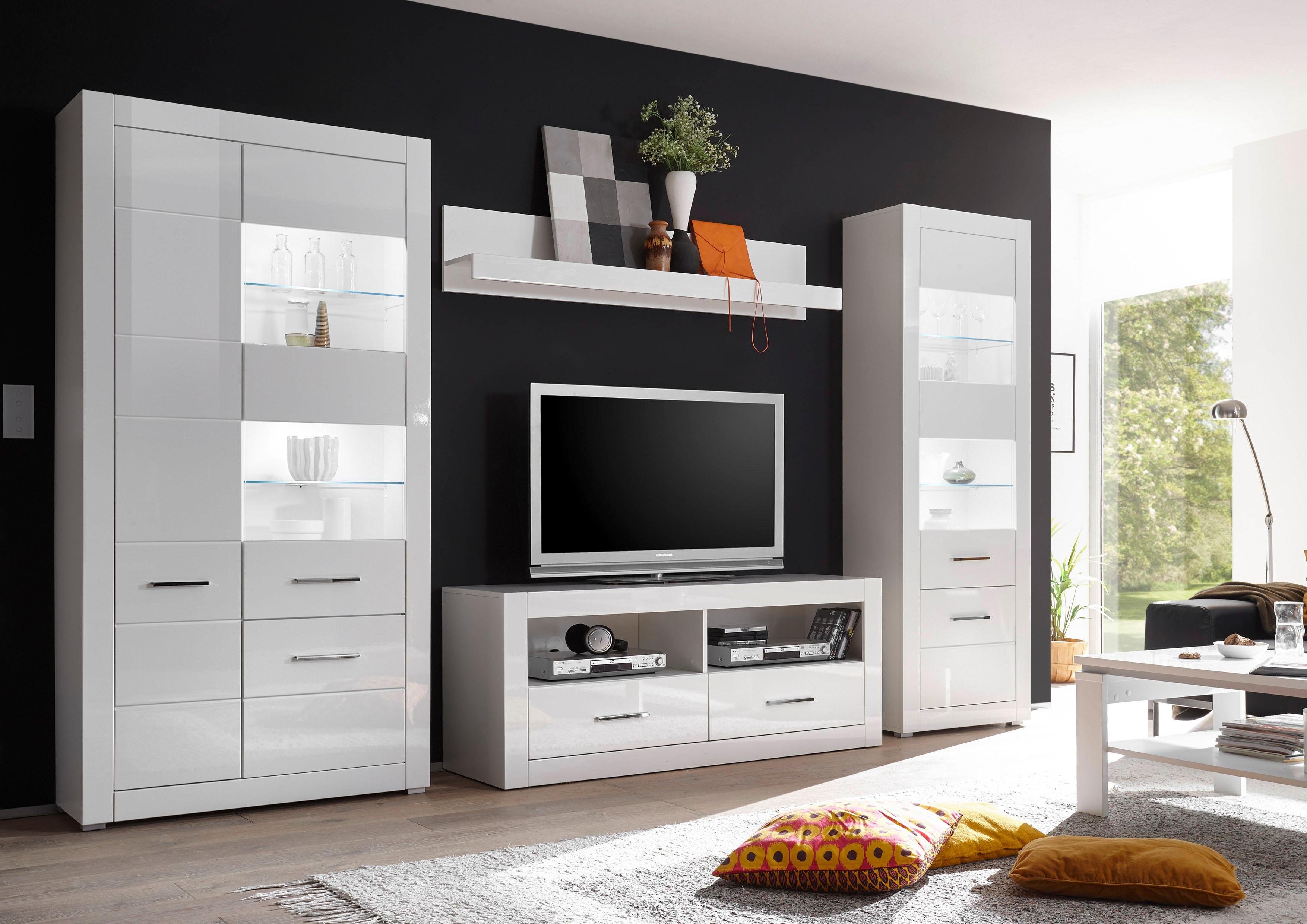 INOSIGN Wohnwand BIANCO, (Set, 4-St)