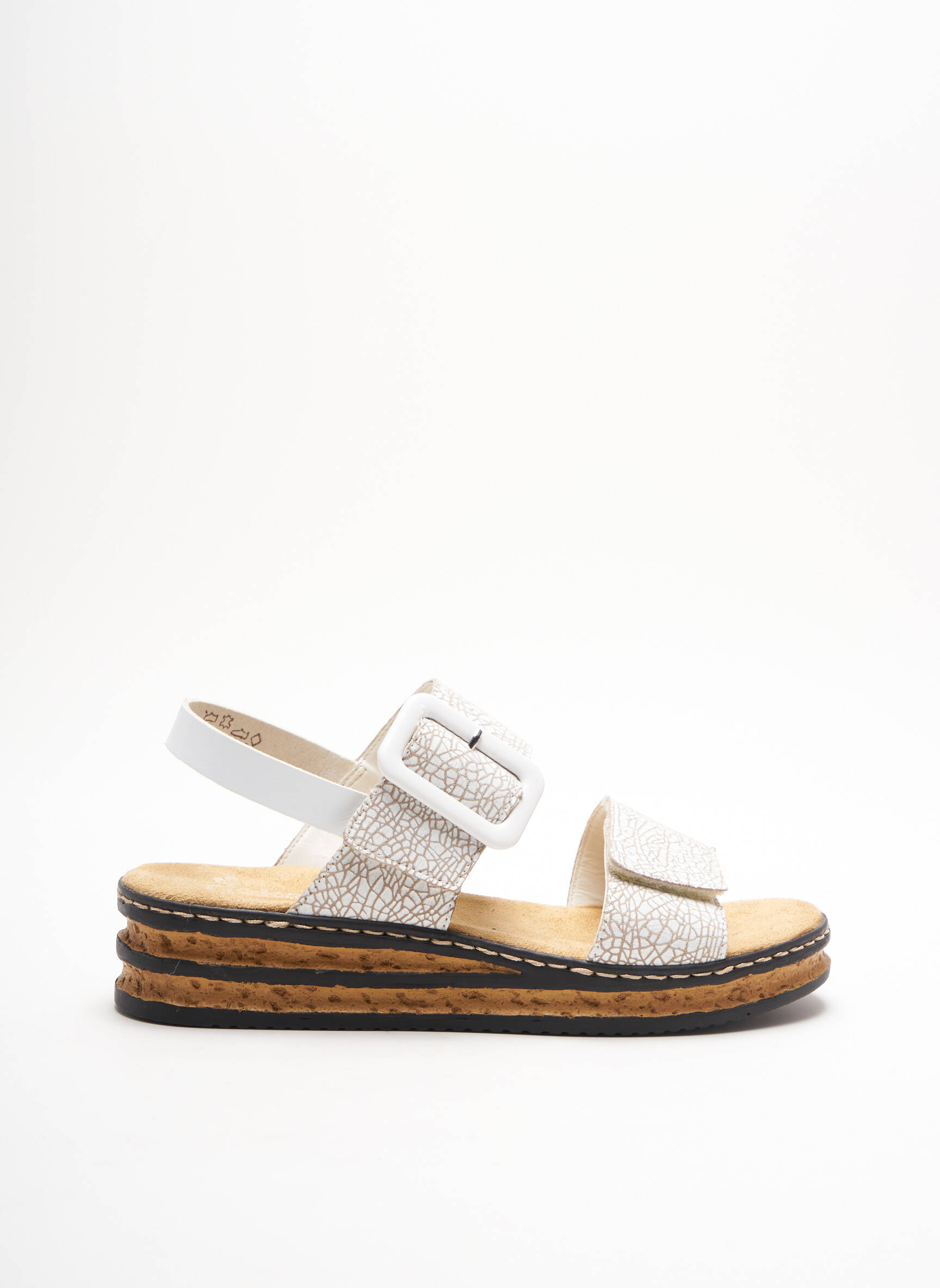 Rieker Sandales Nu Pieds Femme couleur blanc