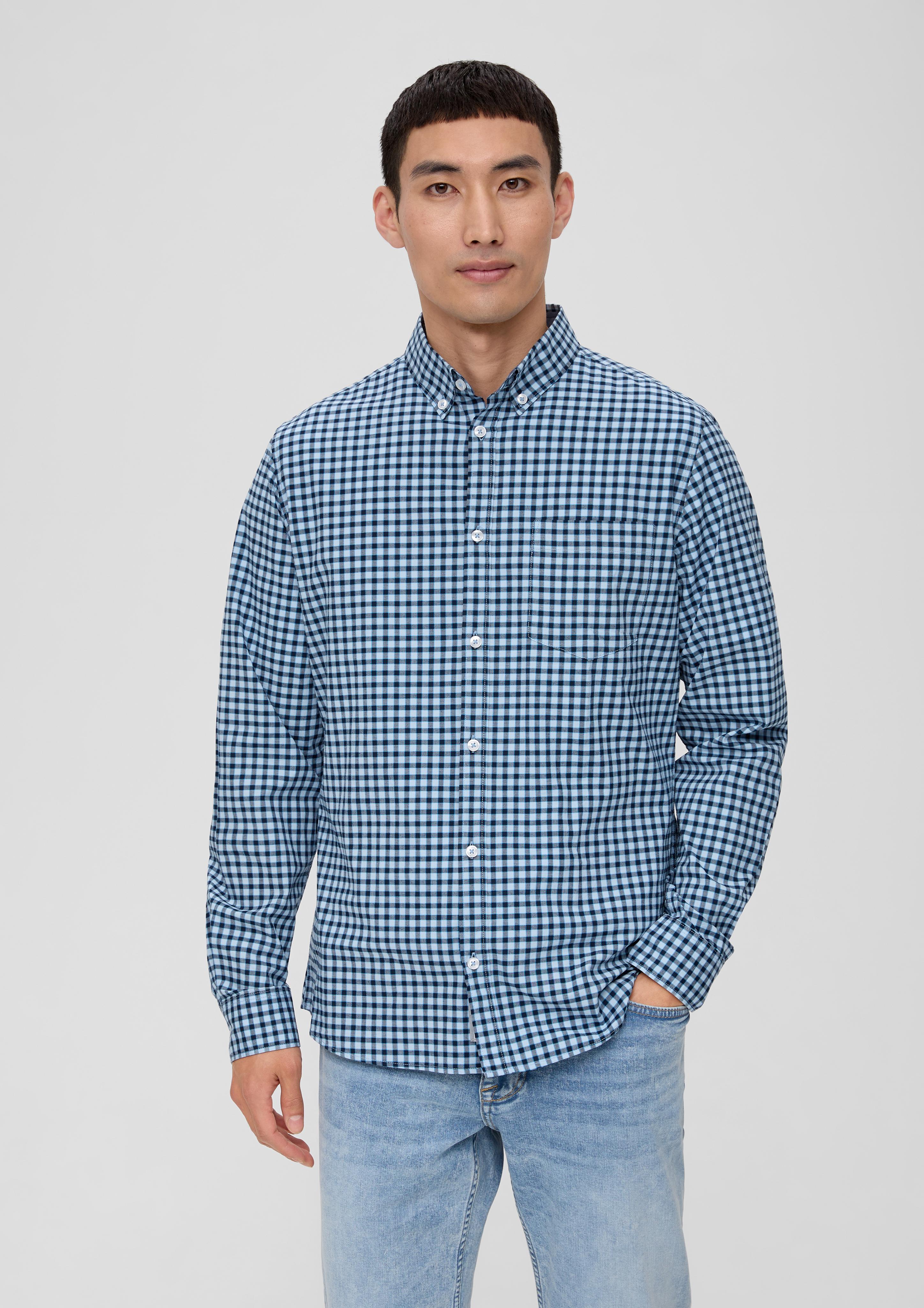 Slim: Karohemd aus Baumwollstretch  2133278-53N1