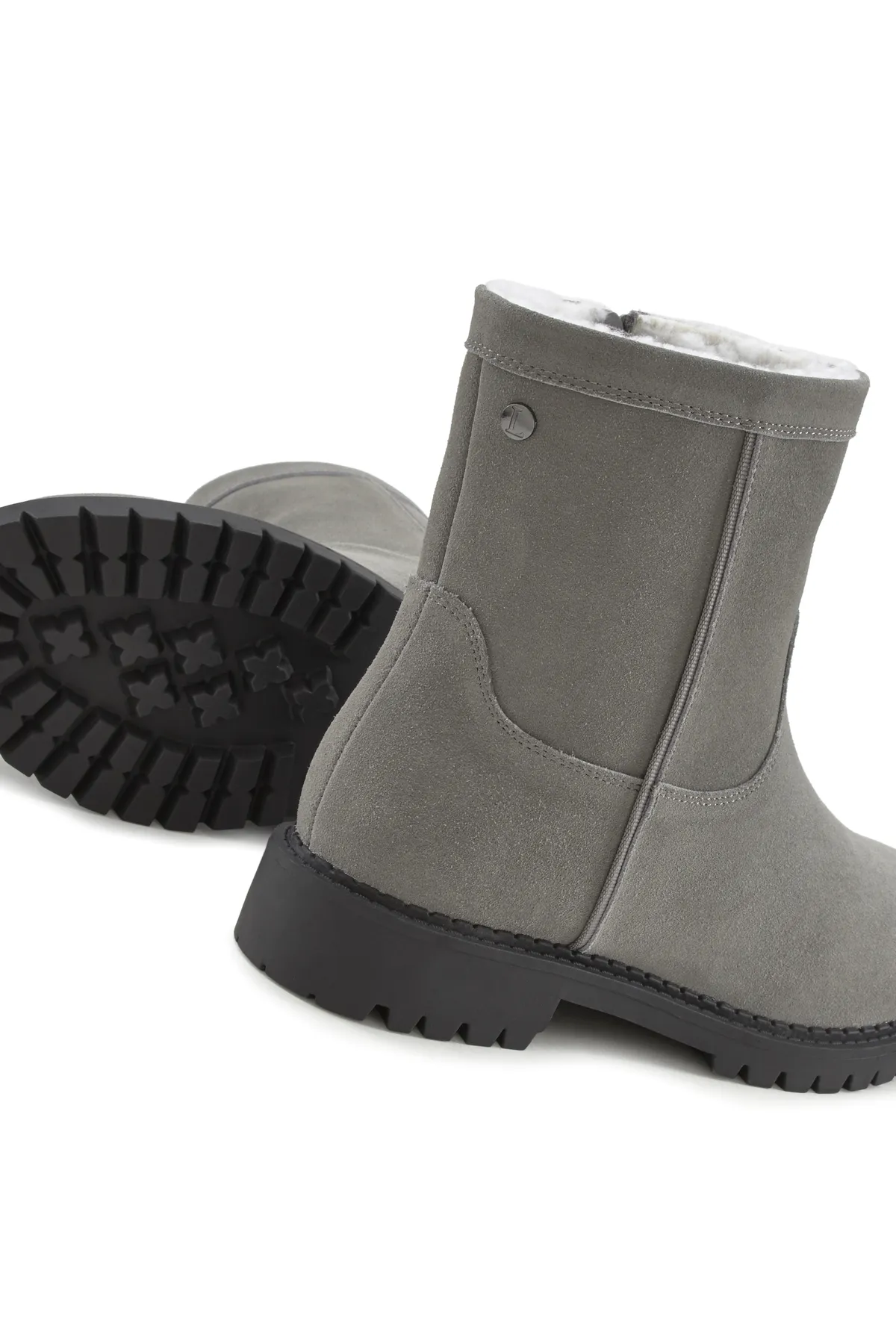 LASCANA  Stiefelette - Grau - Flacher Absatz