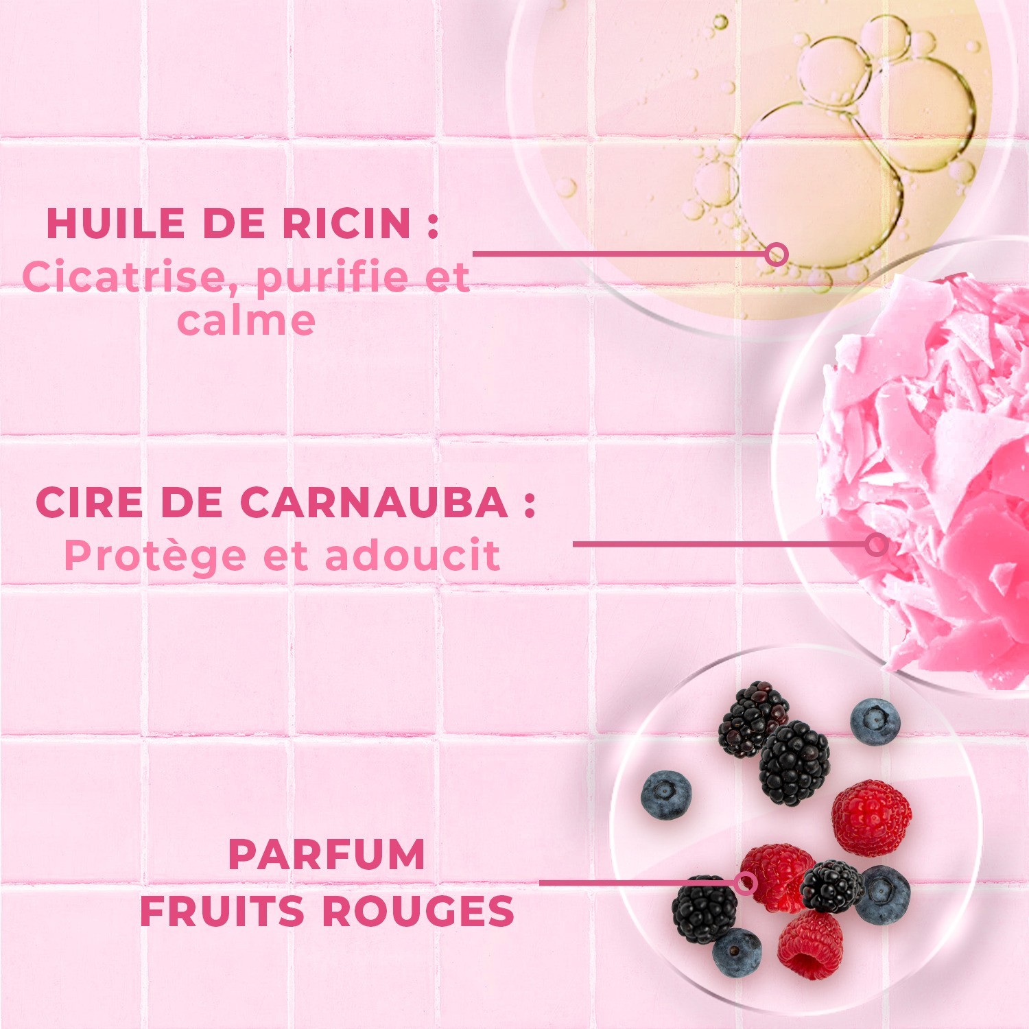 Vegansk kaldvoks fruktenergi