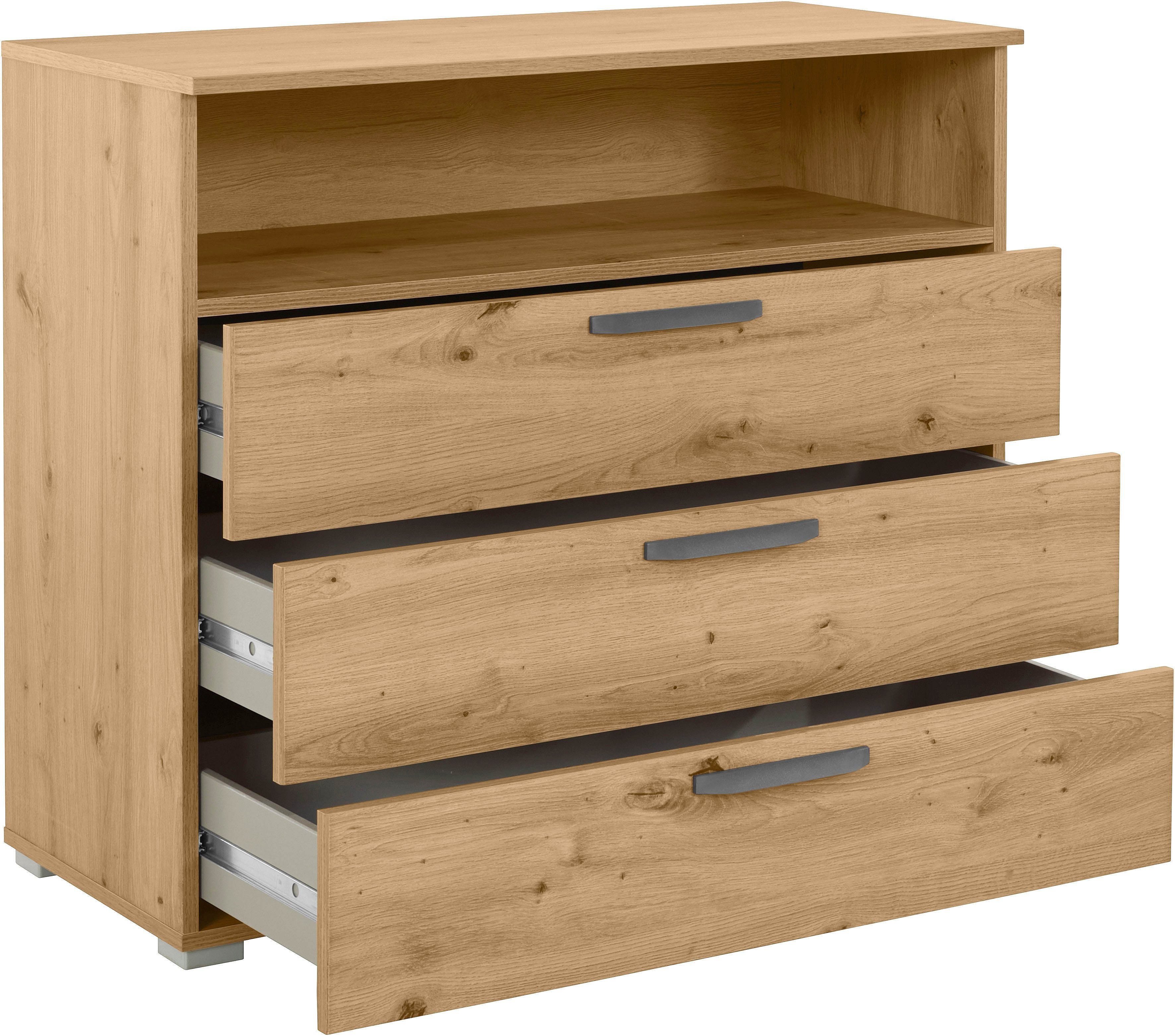 rauch Schubkastenkommode Oteli, Inkl. Schubkasten-Inneneinteilung aus Holz, einfache Montage