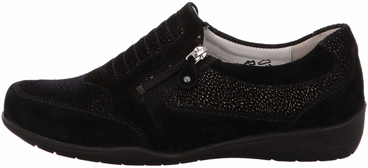 WALDLÄUFER Sportliche Slipper schwarz