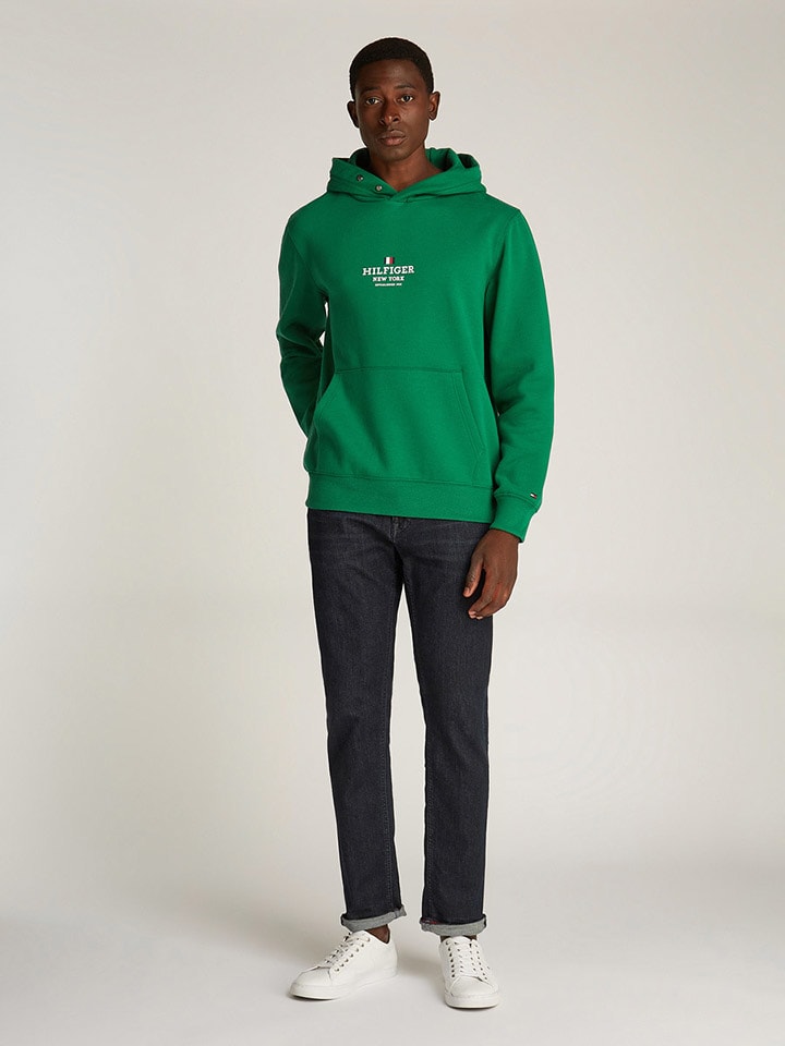 Tommy Hilfiger Hoodie in Grün günstig kaufen