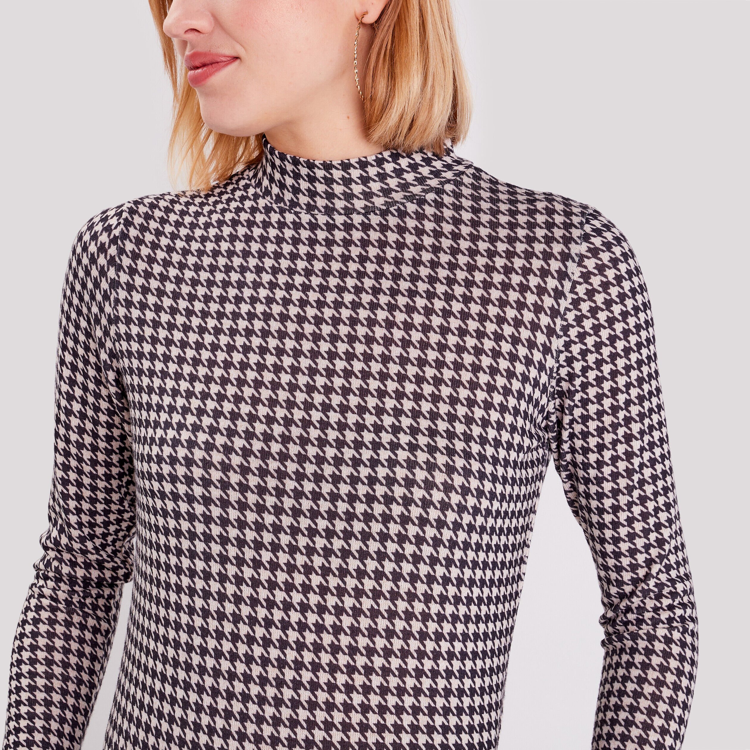 T-shirt manches longues beige femme | Cache Cache