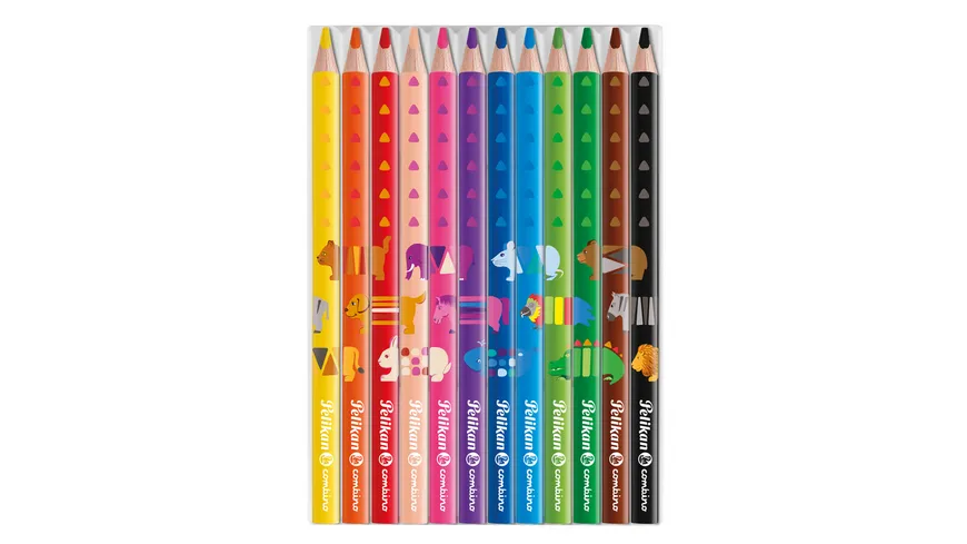Pelikan Buntstifte Combino dick und dreieckig 12er Karton
