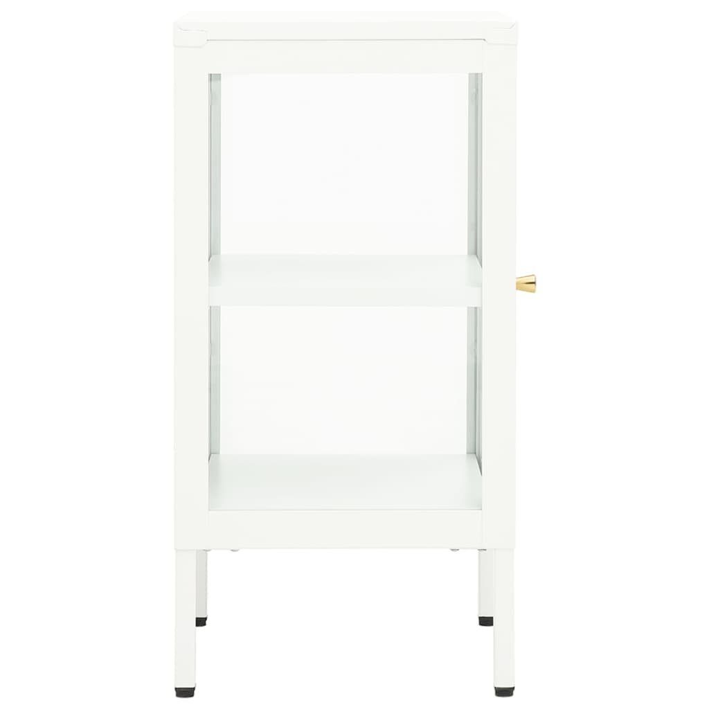 vidaXL Sideboard Sideboard 38x35x70 cm Metall und Glas (1 St)