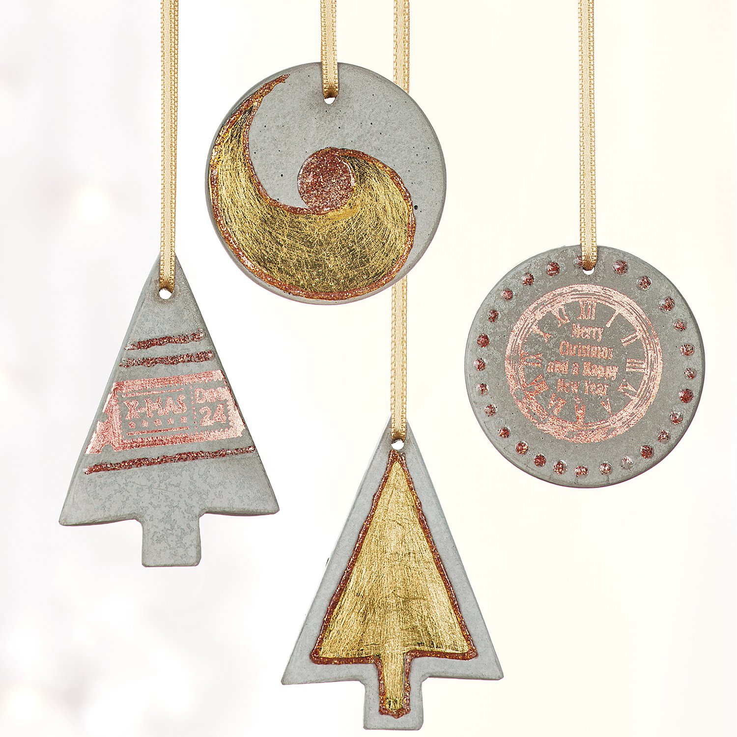 Deco-Metall Set, 9 x 9 cm, 3 Farben, 6 Blatt