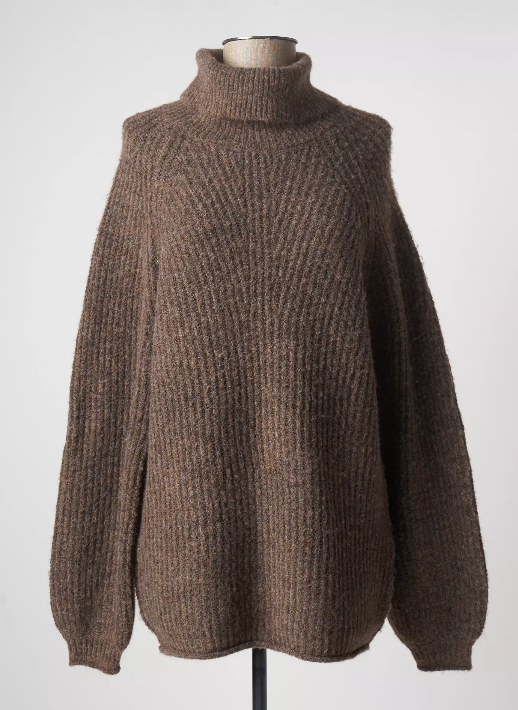 Molly Bracken Cols Roules Femme couleur marron