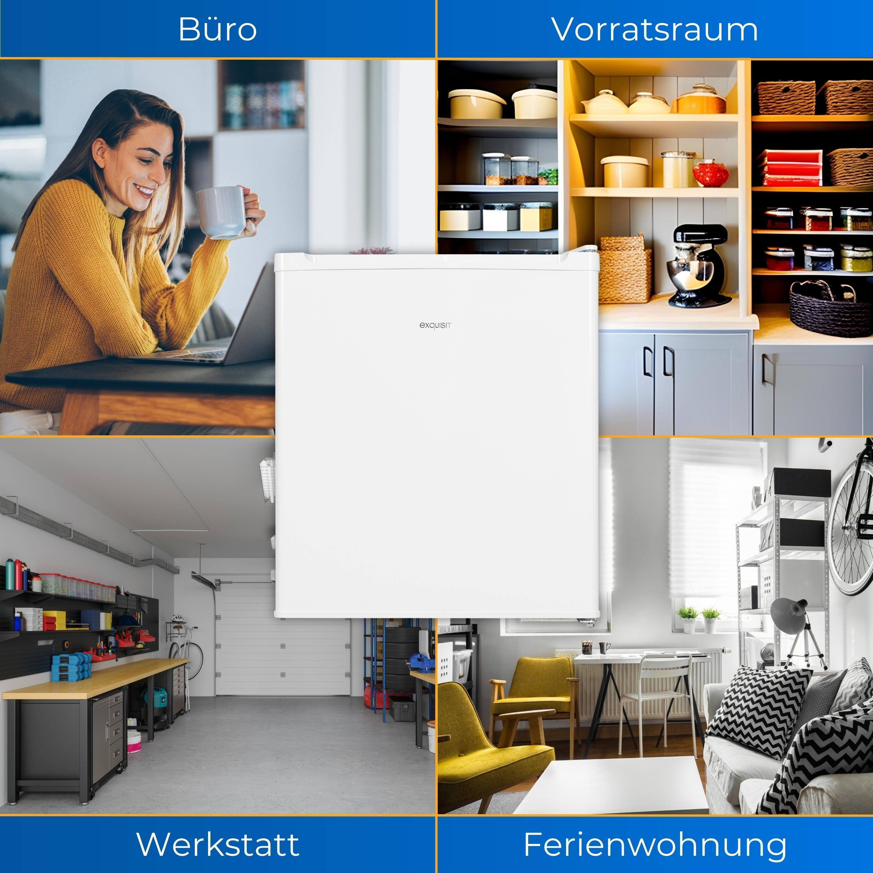 exquisit Gefrierschrank GB505-040E, 51 cm hoch, 44 cm breit, 33 l Nutzinhalt, 4* - Gefrieren, ideal als kleiner Zweitgefrierschrank
