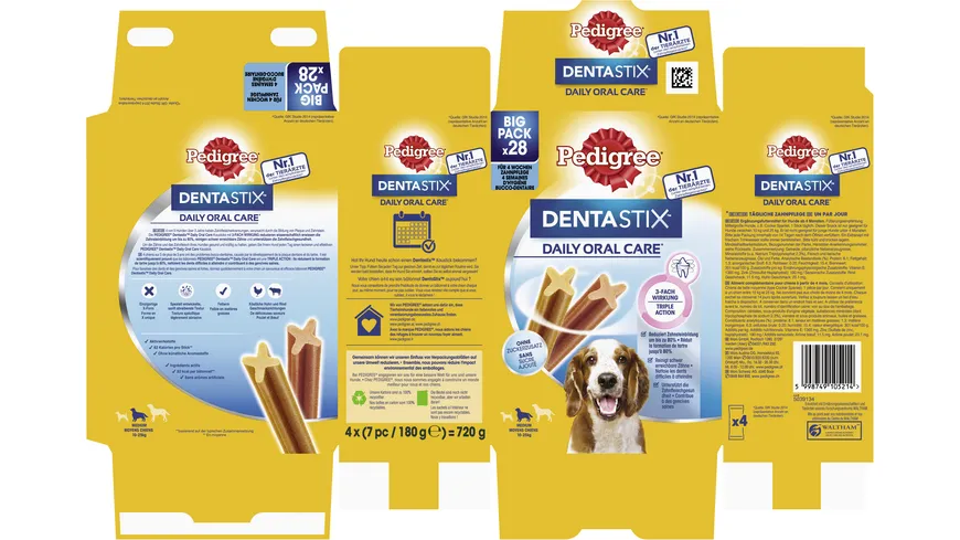 PEDIGREE® DENTASTIX™ Daily Oral Care Karton Multipack 720 g