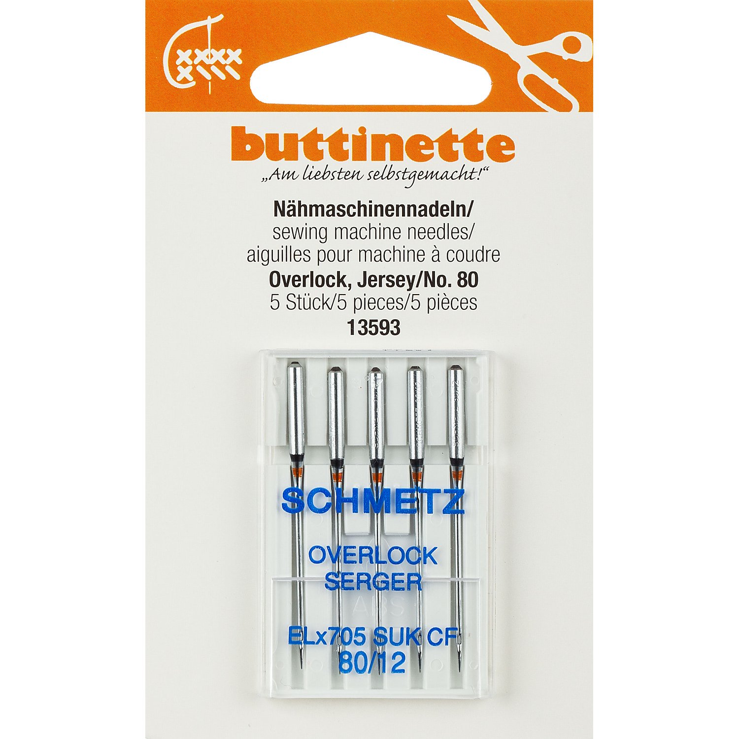 buttinette Overlock-Nähmaschinennadeln 