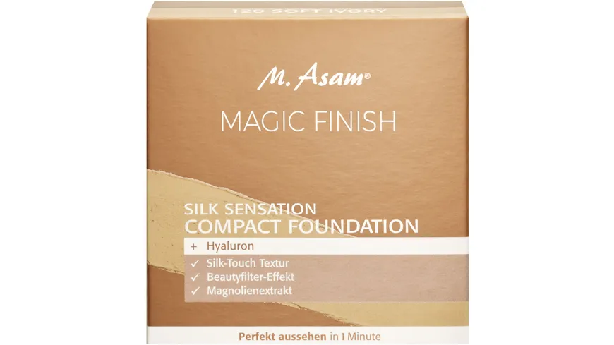 M. Asam® MAGIC FINISH Foundation Compact Silk Sensation 12 g D9B48F - Soft Ivory