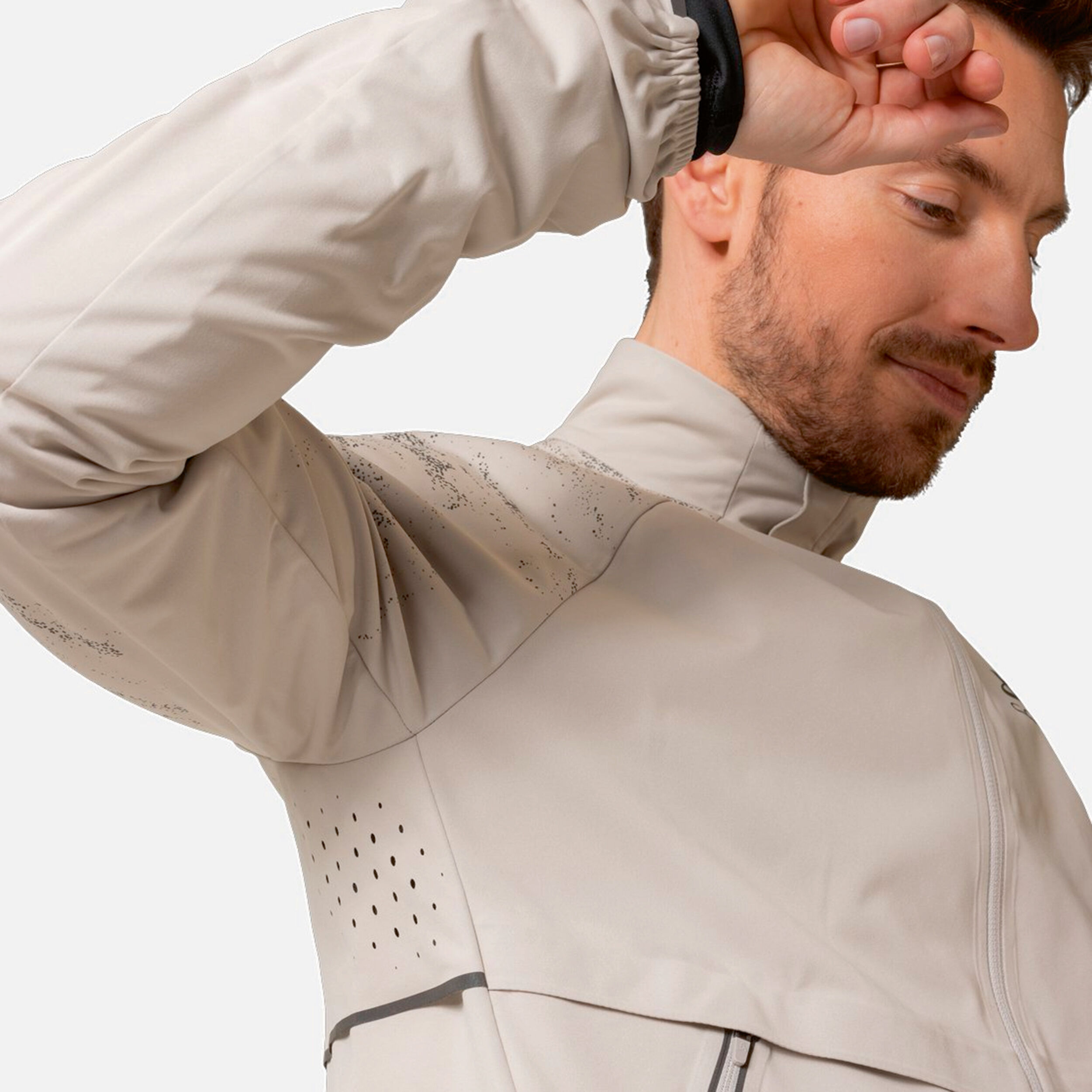 Zeroweight Pro Warm Reflect Laufjacke Herren - Hellgrau