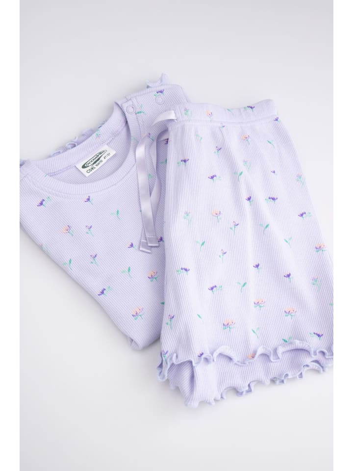 Coccodrillo Mädchenpyjama in violett günstig kaufen