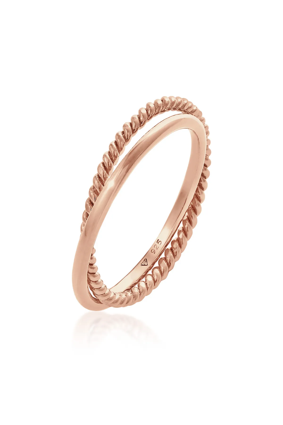 ELLI  Ring Wickelring Klassik Fein Gedreht 925 Silber