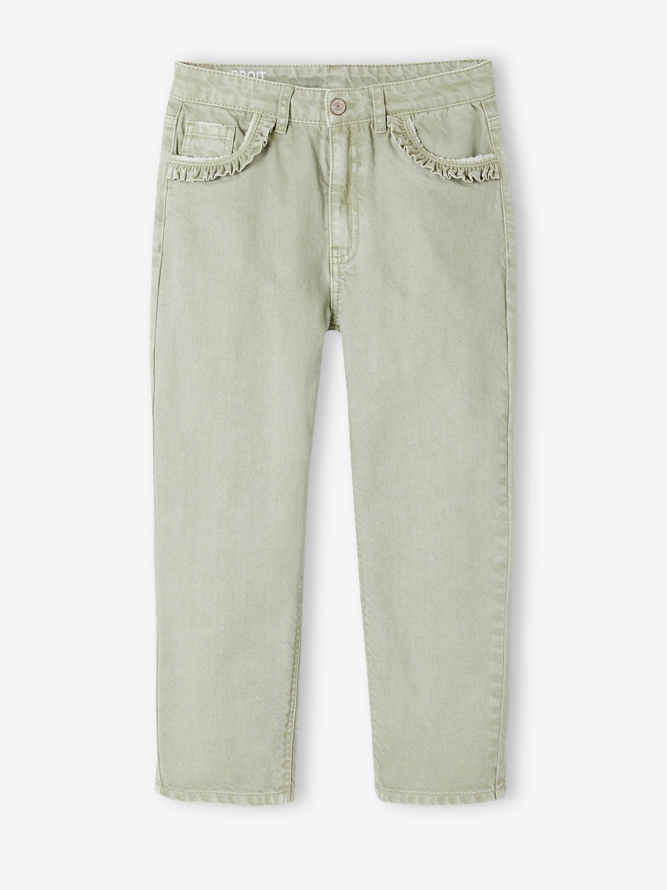 Vertbaudet Gerade Mädchen Hose, Hüftweite COMFORT - blush
