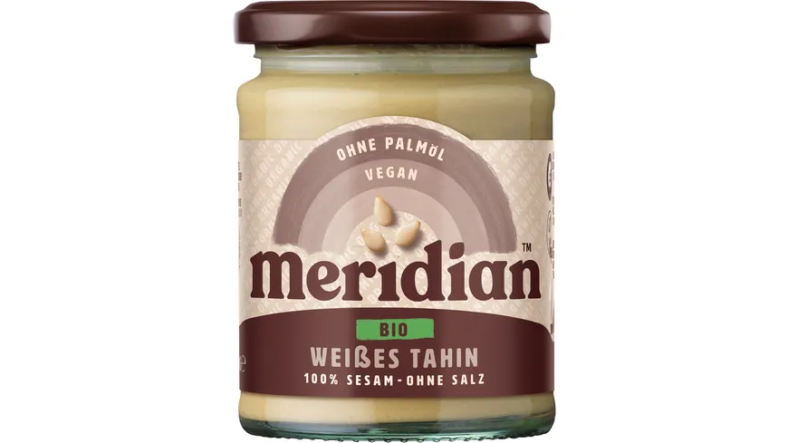 Meridian Bio Weißes Tahin 100 % Sesam Ohne Salz 270 g