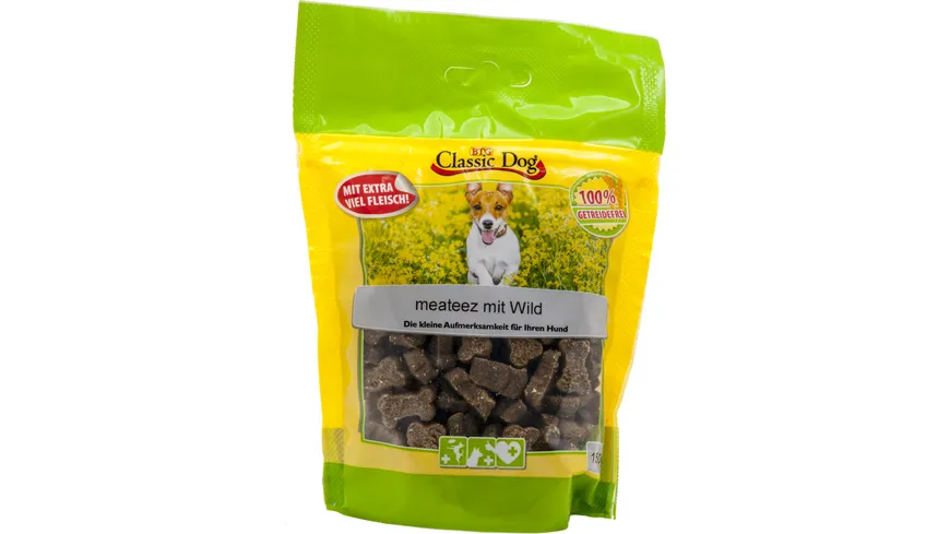 Classic Dog Hundesnack meateez mit Wild 150 g