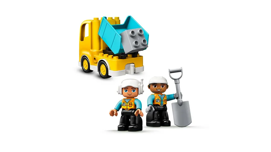 LEGO DUPLO 10931 Bagger und Laster, kreatives Spielzeug ab 2 Jahren