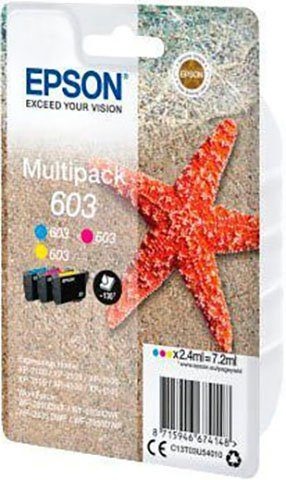 Epson Multipack 603 Tintenpatrone (original Druckerpatrone 603 cyan/magenta/gelb)