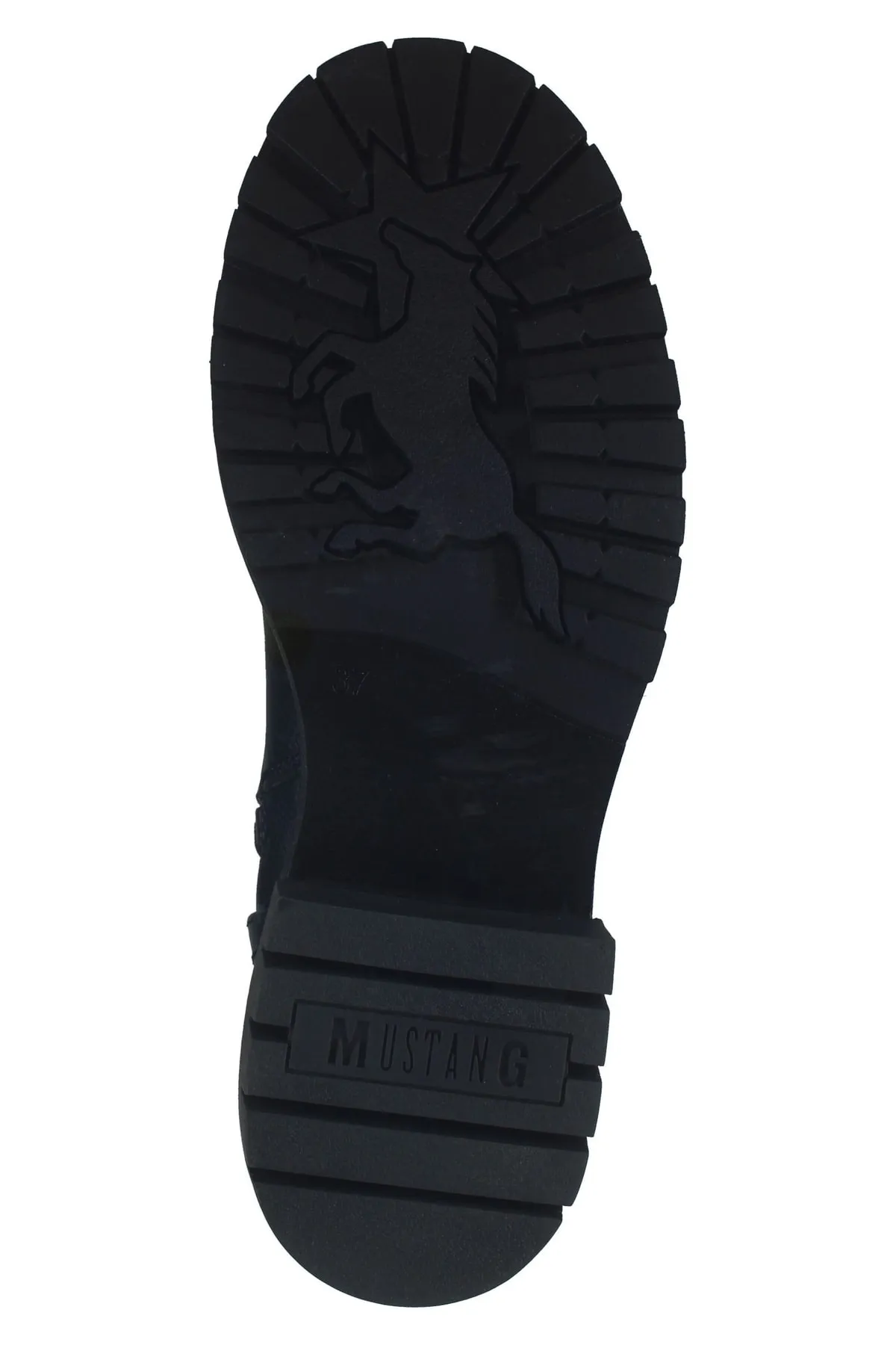Mustang  Stiefelette - Dunkelblau - Blockabsatz