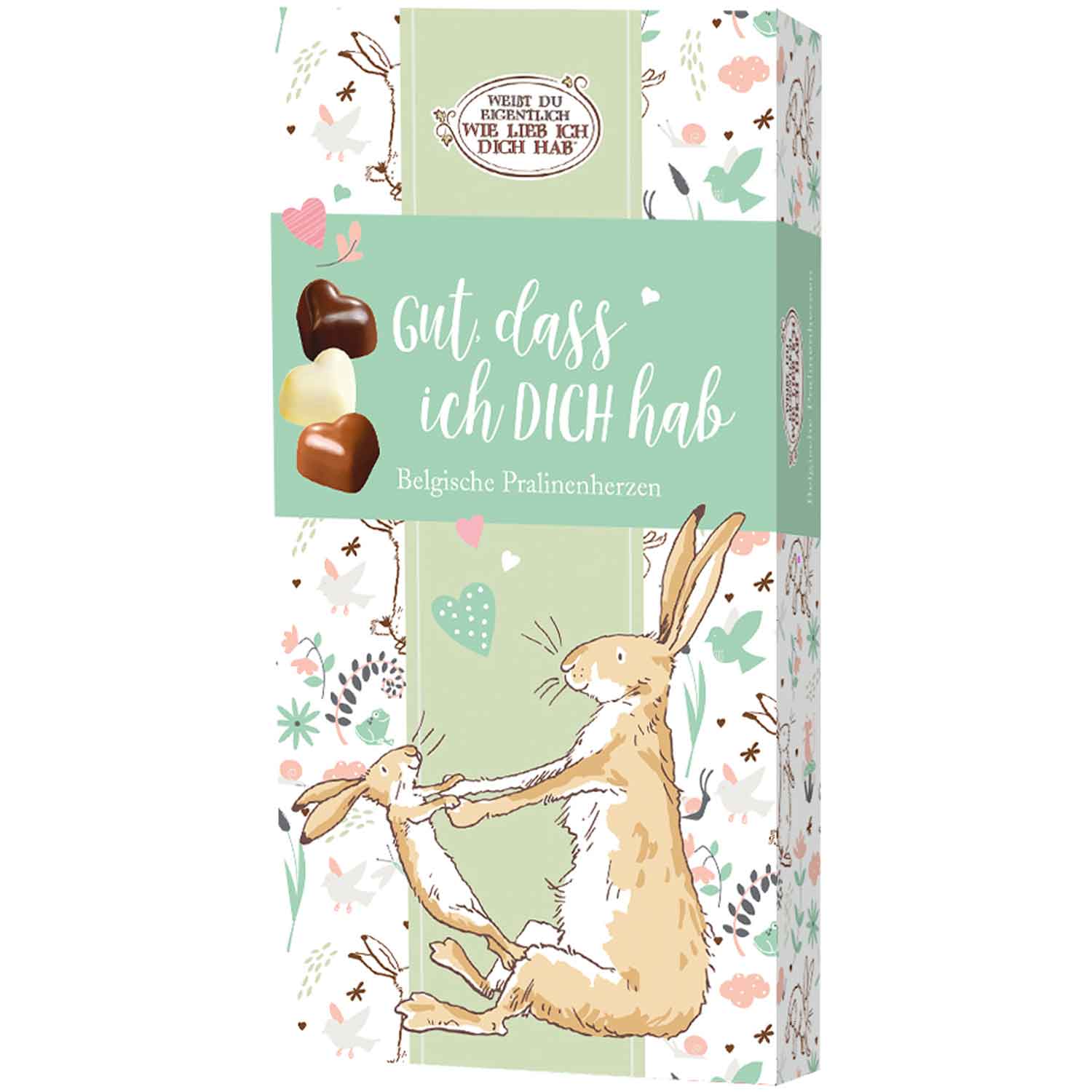 'Weißt du eigentlich, wie lieb ich dich hab' Nougatherzen 100g