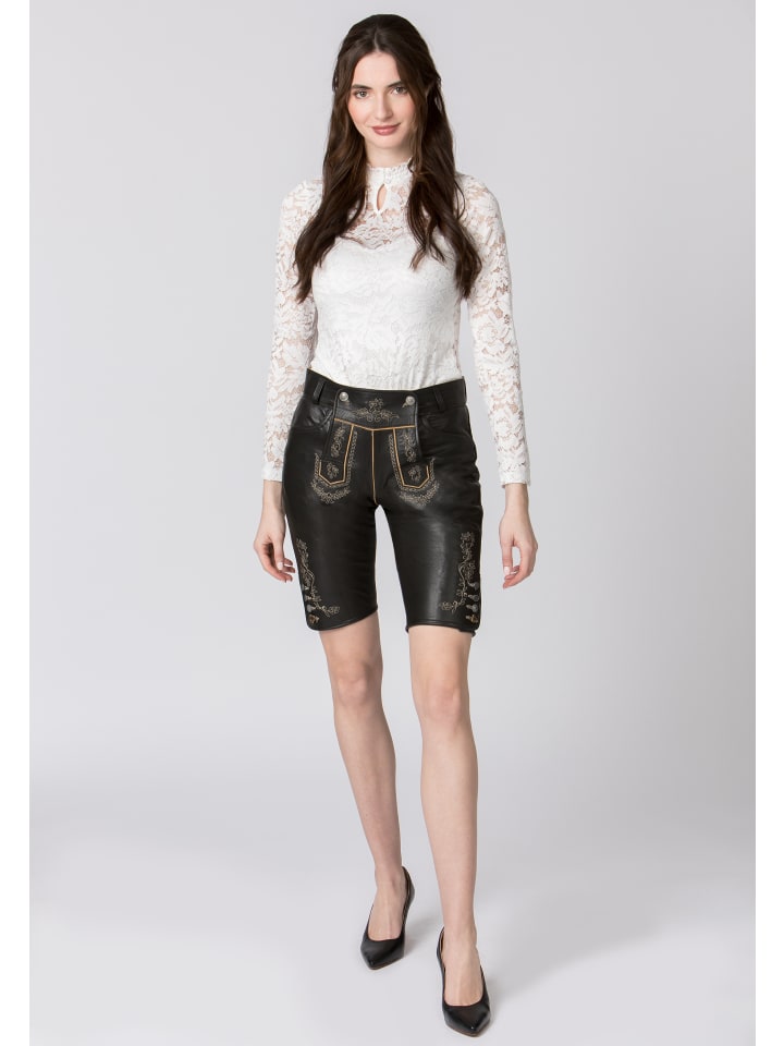 Stockerpoint Stockerpoint Trachtenlederhose Roxanne in black nappa günstig kaufen