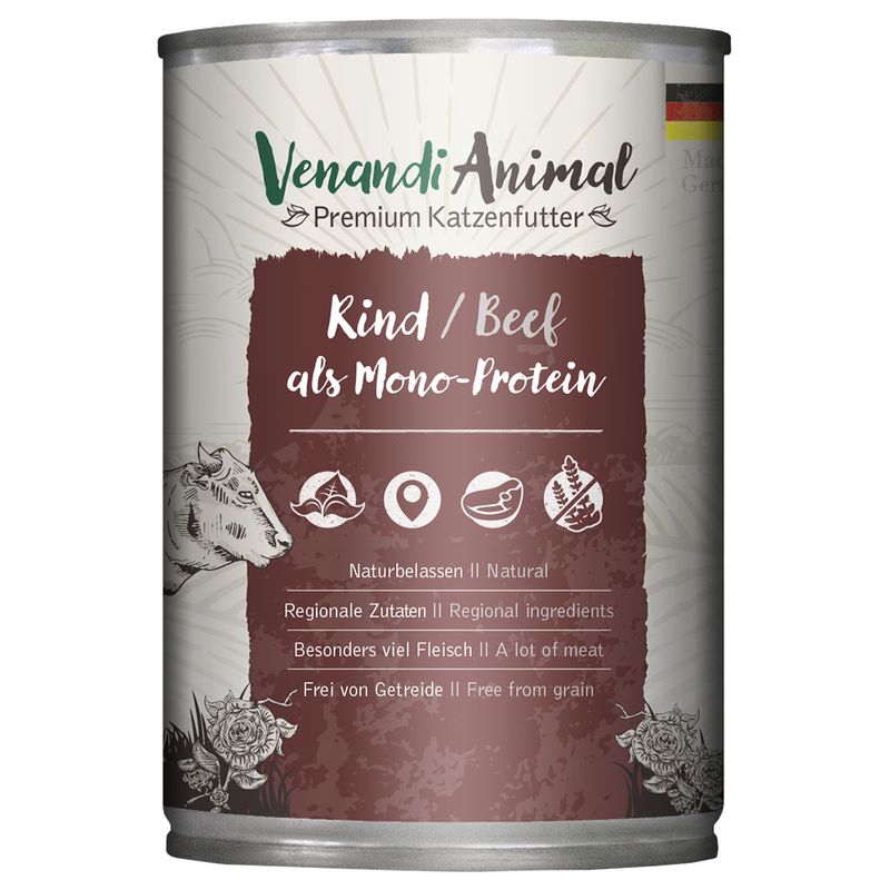 Probierpaket Venandi Animal 6 x 400 g zu TOP-Preisen | bitiba %