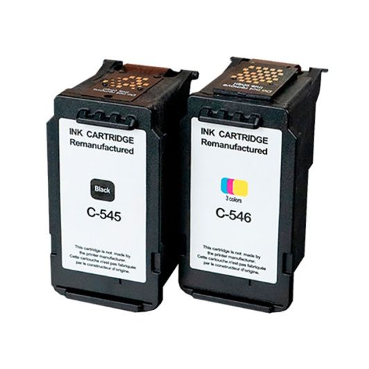 Cartuș de cerneală ELECTRO DEPOT compatibil Canon C545/546, ambalaj negru și culori